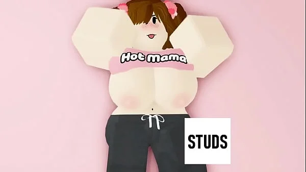 STUDS - Brunette step mom MILF shows off in nude photo shoot (ROBLOX PORN/RR34)