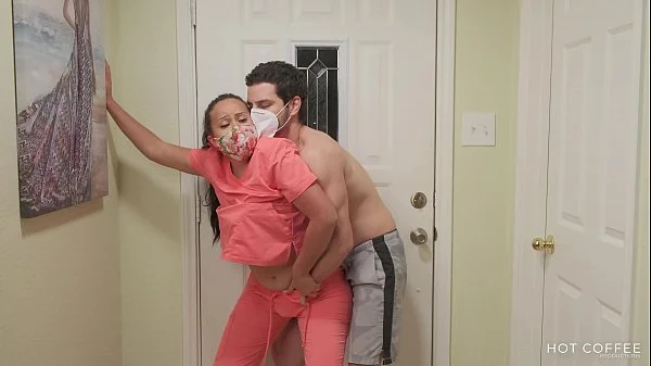 Big ass Latina nurse gets home to a good fucking after a long shift at the hospital