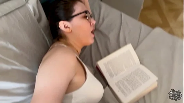 Stepson fucks his sexy stepmom while she is reading a book