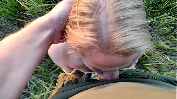 Sunset and a huge portion of sperm for beauty S-Wife Katy