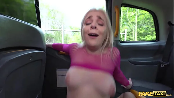 Fake Taxi Cute British blonde fucked hard in her pink fishnet bodysuit