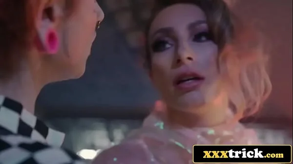Sexy British Babes In FFM Thresome Aboard Fake Space Taxi