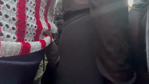 Cougar MILF rubbing ass on BBC at concert