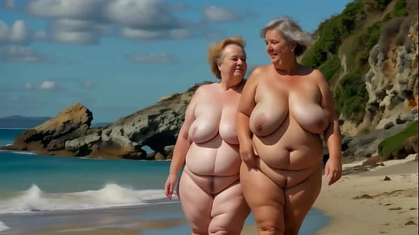 Two fat grannies with big tits