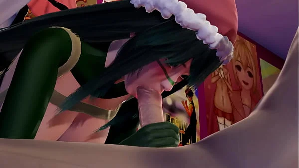 Tsuyu Asui's New Year's Eve Cosplay l 3D Hentai uncensored Boku no Hero Academia