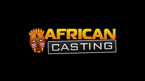 African Casting - Pretty Black Babe Face Fucked By Big Dick Producer