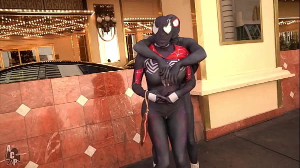 Spiderman Across The Pussy Universe Starring Ebony Mystique & Gibby The Clown