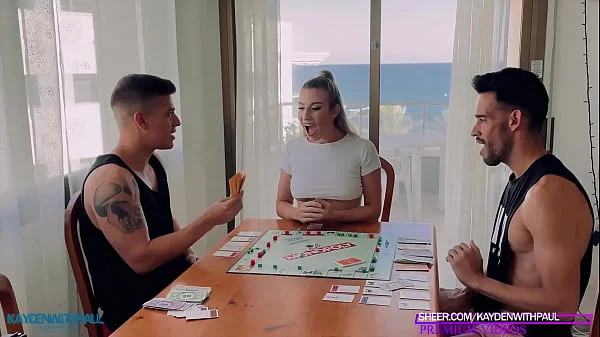 2 big cocks fucked me to pay my debts in Monopoly