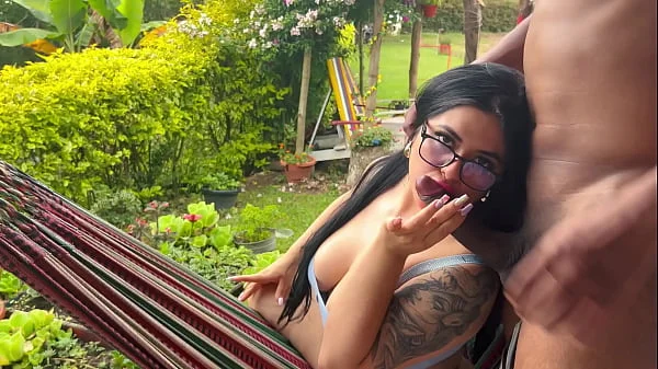 Rioc hace delicioso masaje a sexy latina para terminar follando duro hamaca