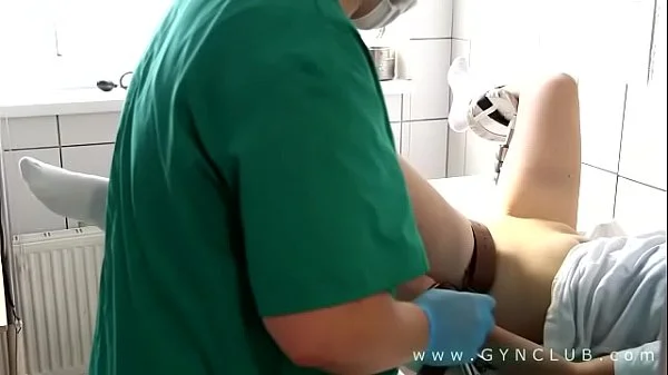 Orgasm on gyno chair