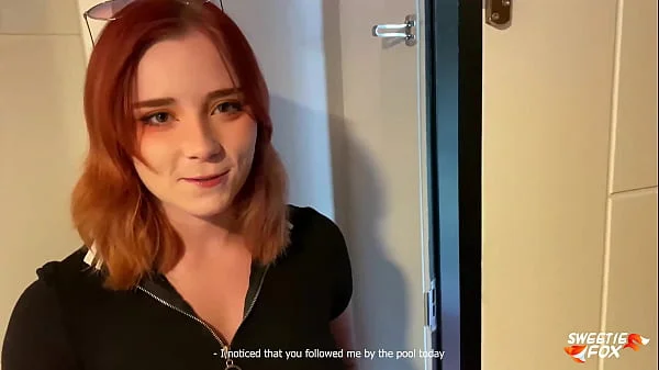 Redhead Hard Fucking and Deep Blowjob - Cum in Mouth