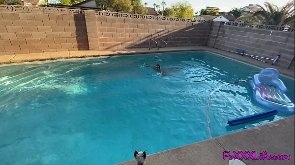 POOL SIDE BJ IN 4K - TheFoxxxLife POV