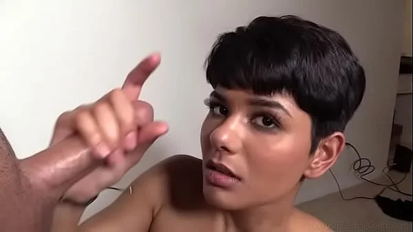 Hot Short Haired 19yo Instagram Model May Does 1st Anal Experience!