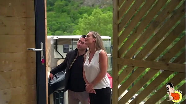 Bombshell Tiffany Leiddi fucked in a camping with a customer