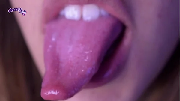 Long tongue- spit, licking and sucking my fingers