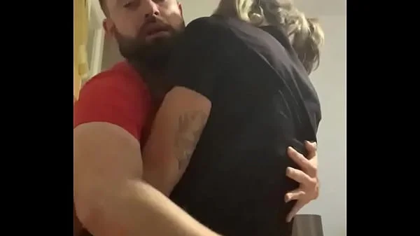 Tongue kissing milf