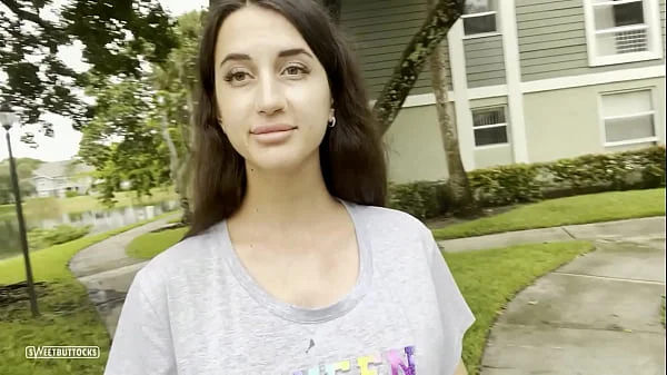 Walking down the street with cum on face