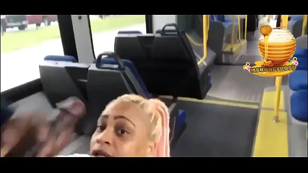 Houston Ebony Slut Drains Black Monster Cock On Public Bus