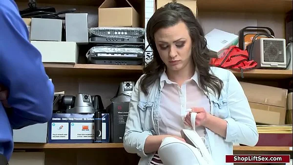 Female thief assfucked by store officer