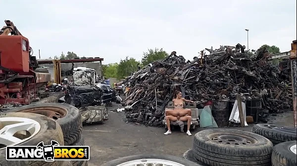 BANGBROS - Horny Latin Babe Ginebra Bellucci Wanted To Take Anal In Public So Potro De Bilbao Took Her To A Junkyard For A Kinky Good Time