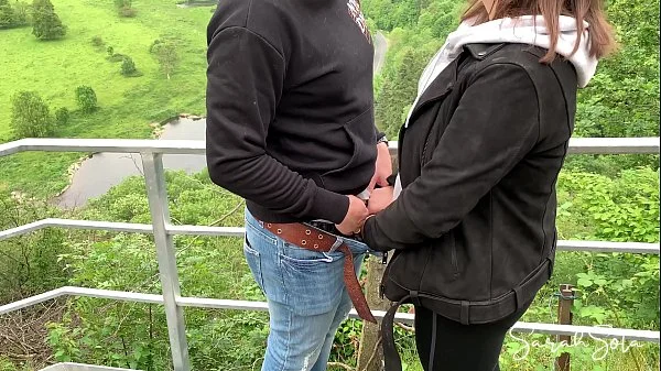 Public blowjob and fuck on a sightseeing tour - we nearly got caught