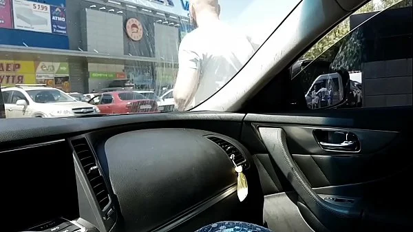 Public blowjob with cum swallowed and nasty talking at the parking