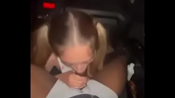 White girls sucks my big ass DICK in CAR